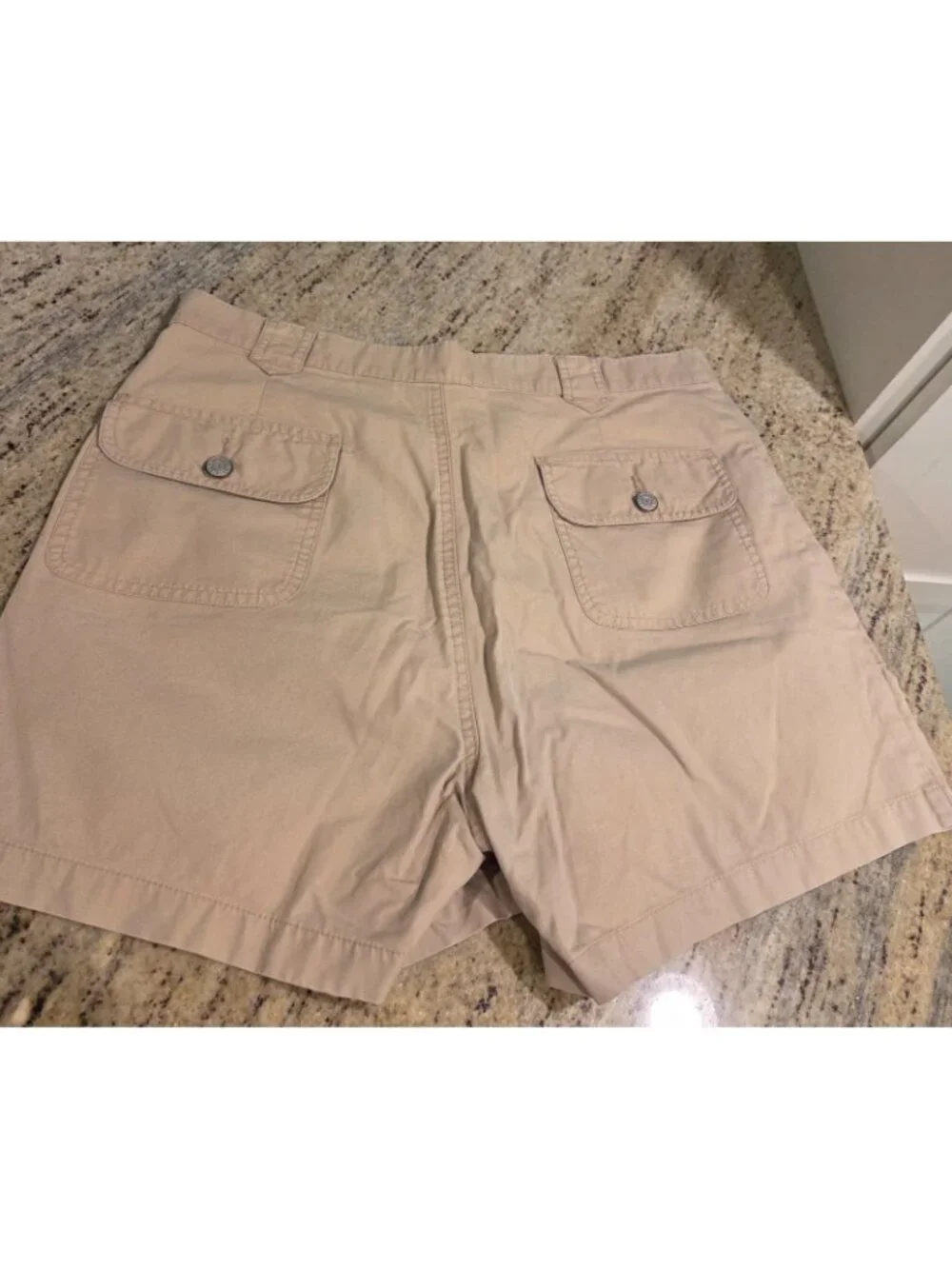 Vtg Y2k 90s Bill Blass Woman's 12 Tan Khaki Utility High Rise Shorts Big Pockets